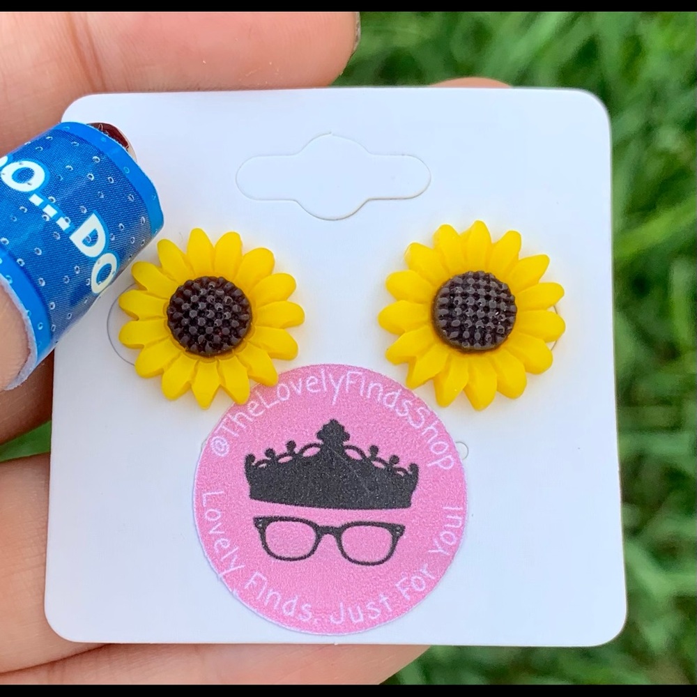 Sunflower earrings